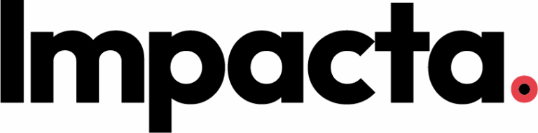 logo impacta negro